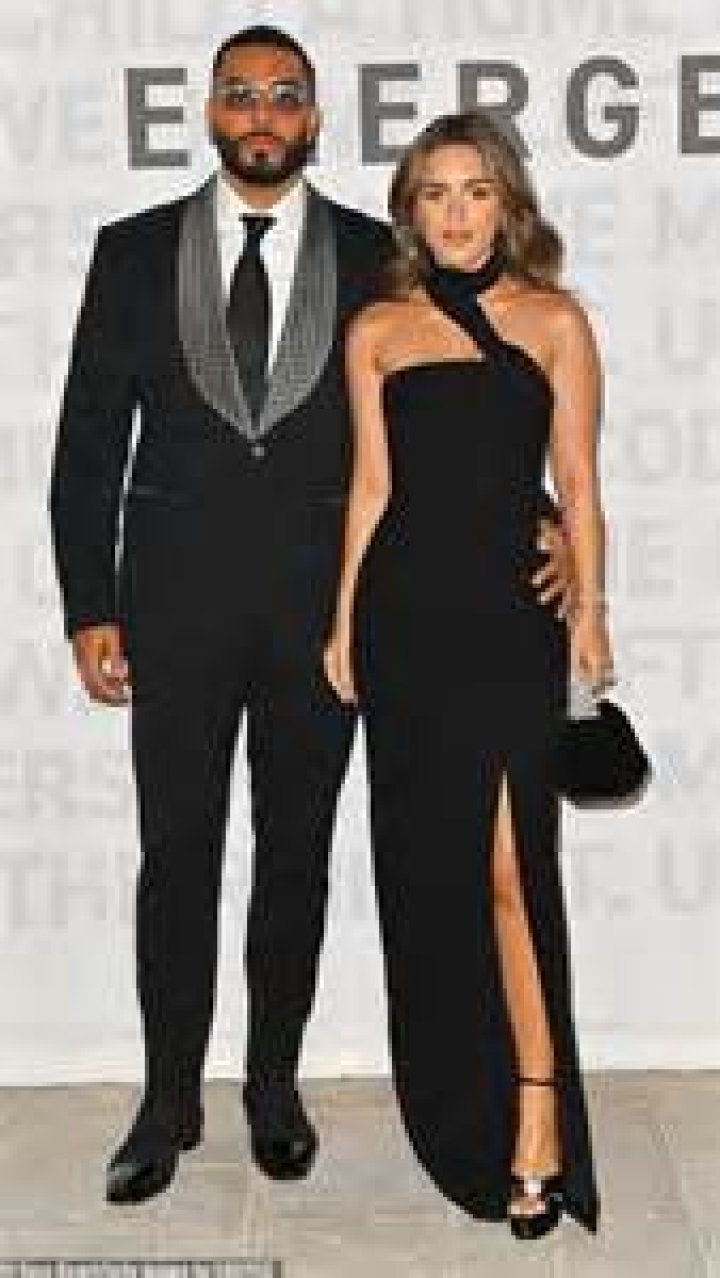 Adelle with her partner Umar Kamani
