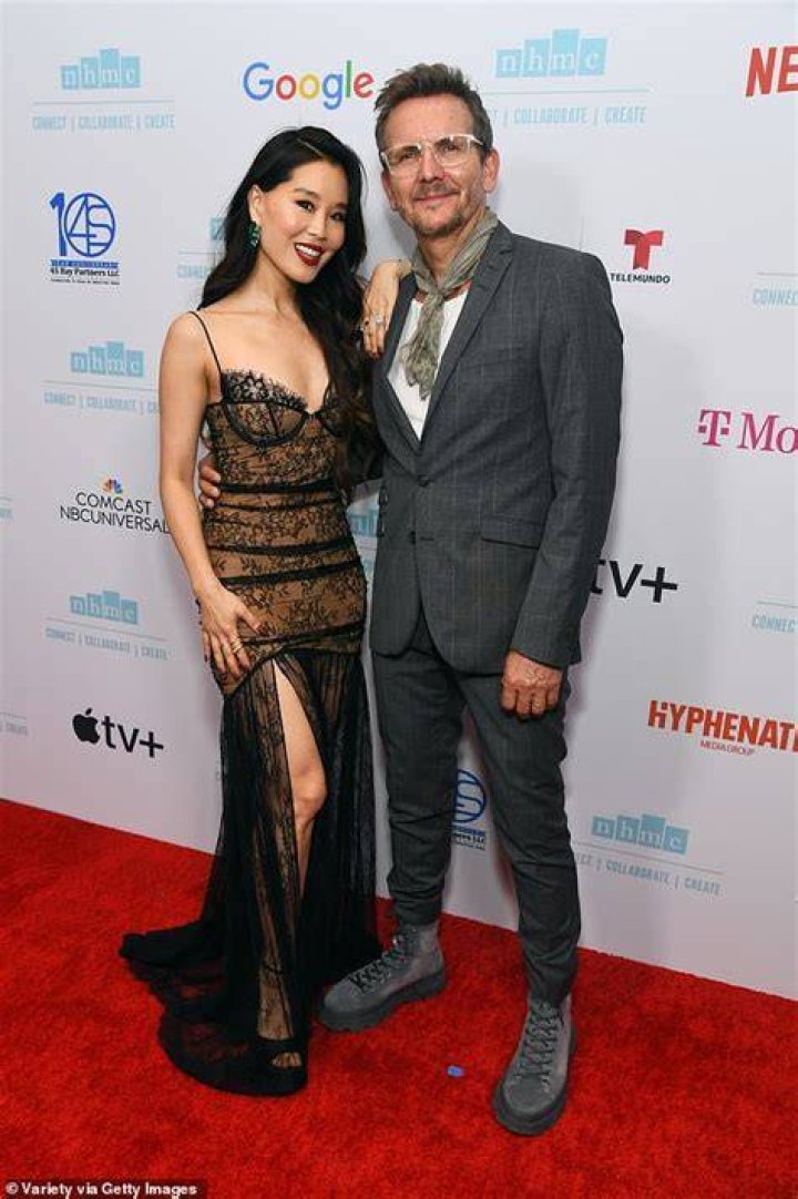 Alicia with her husband Sebastian Roch&eacute;