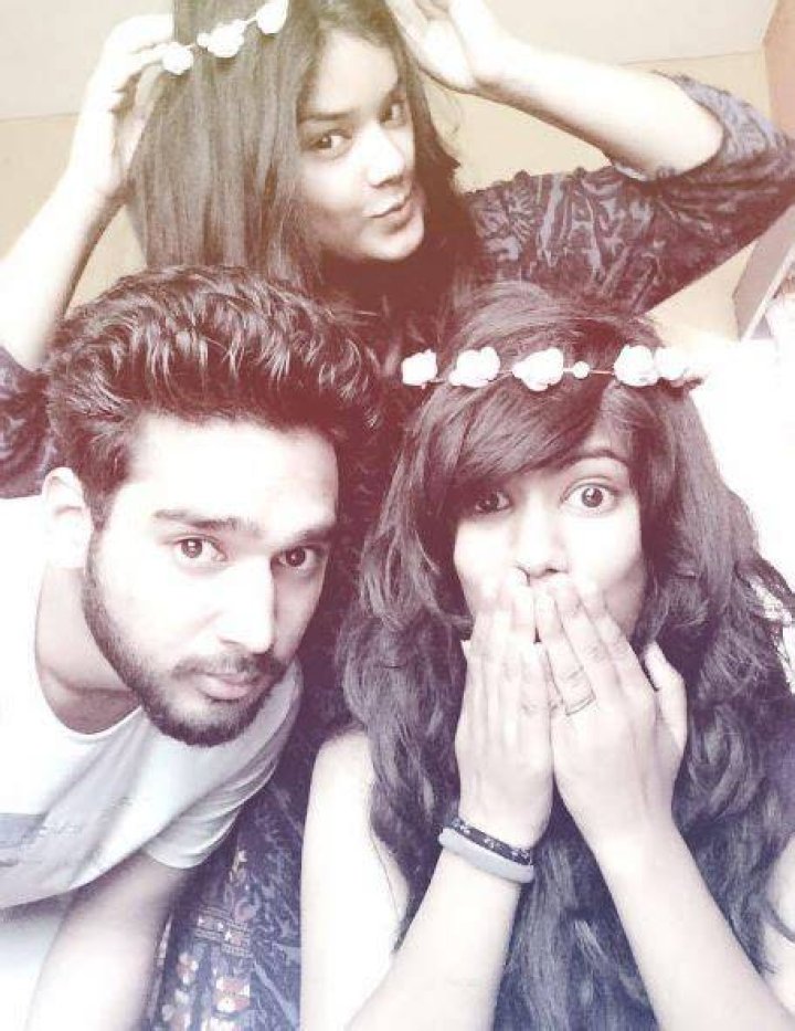 Anshul with his sisters