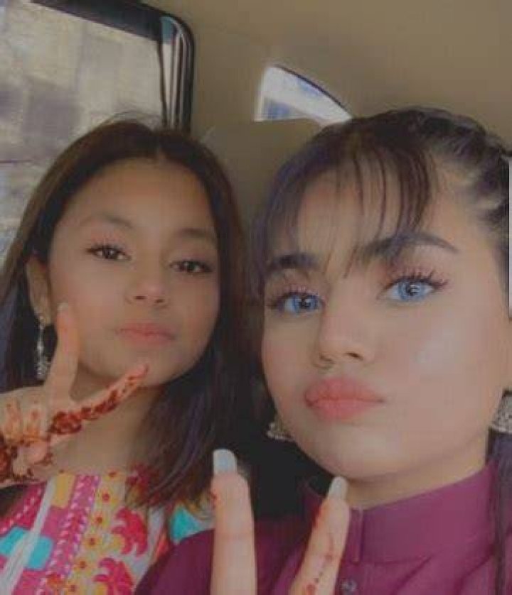 Areeka Haq with her sister Bareeqa Haq