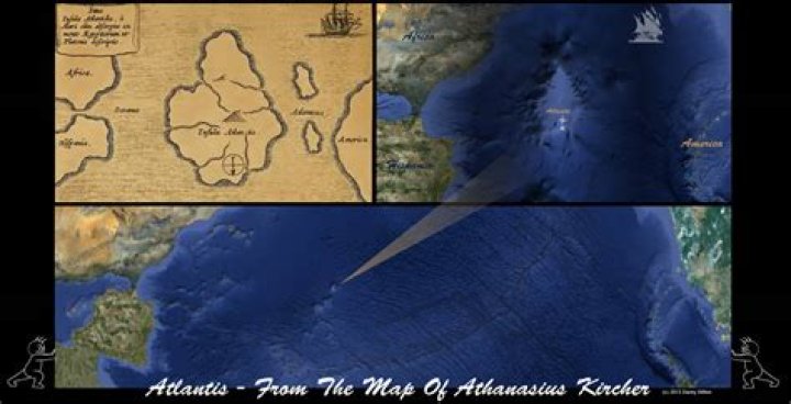 Atlantis Map By Athanasius Kircher