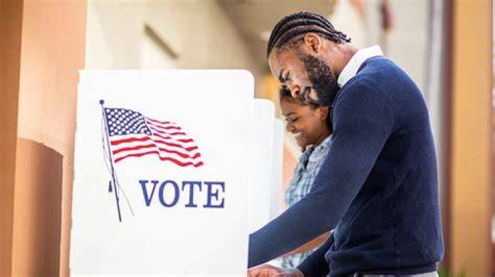 Black Man Preparing To Vote