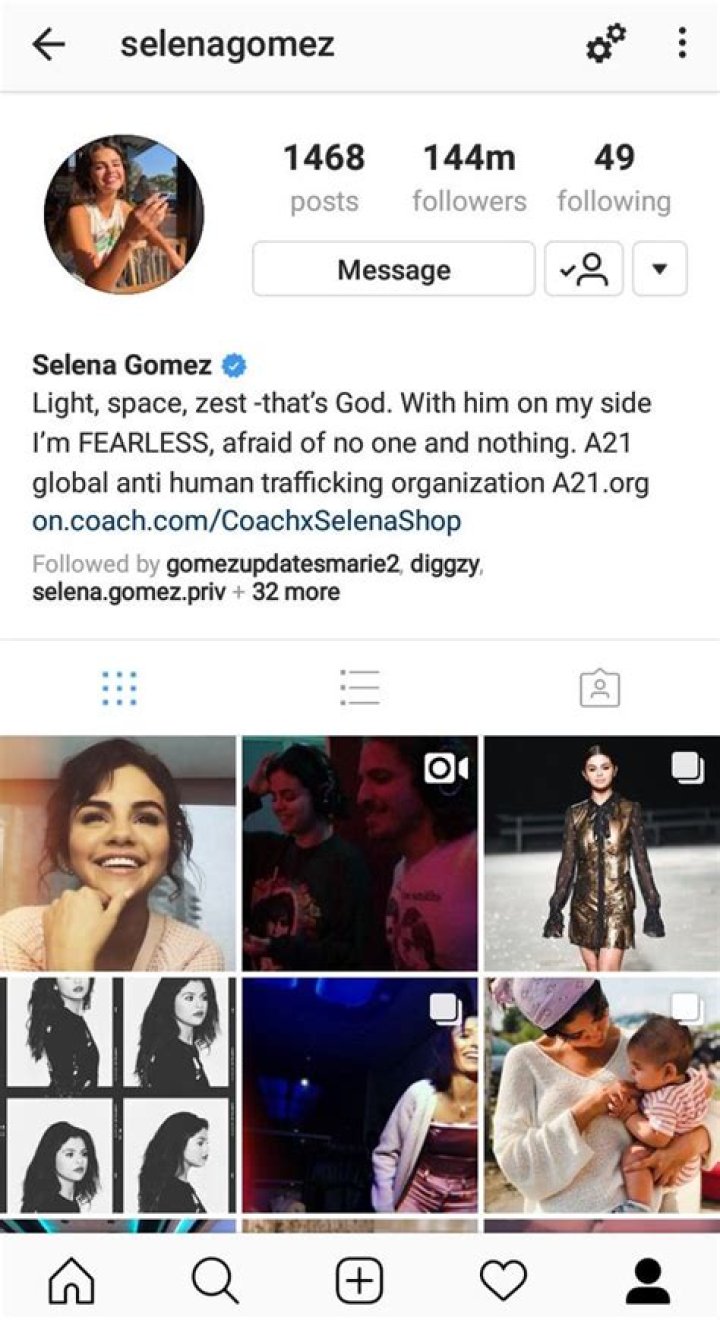 Brianna Gomez Instagram account