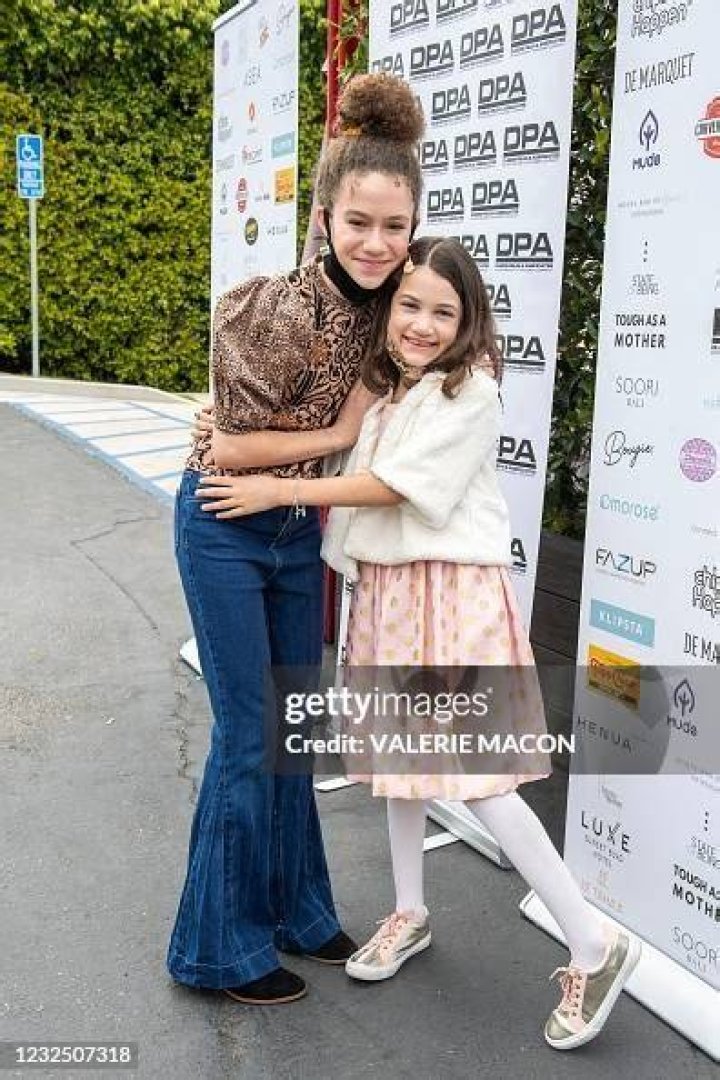 Chloe Coleman with her sister