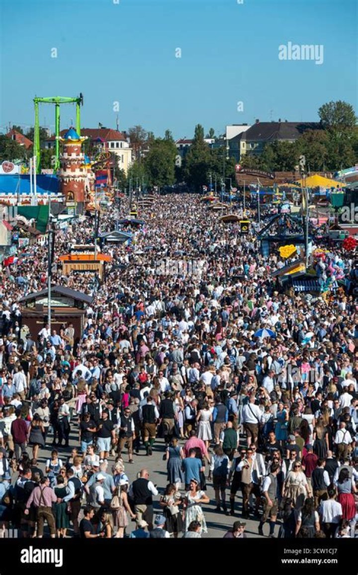 Crowds in Munich for Oktoberfest