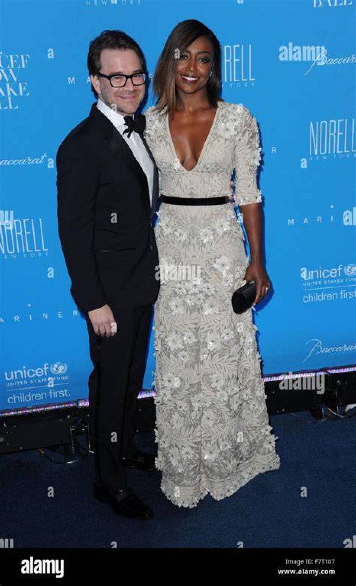 David Mars and Patina Miller's wedding photo
