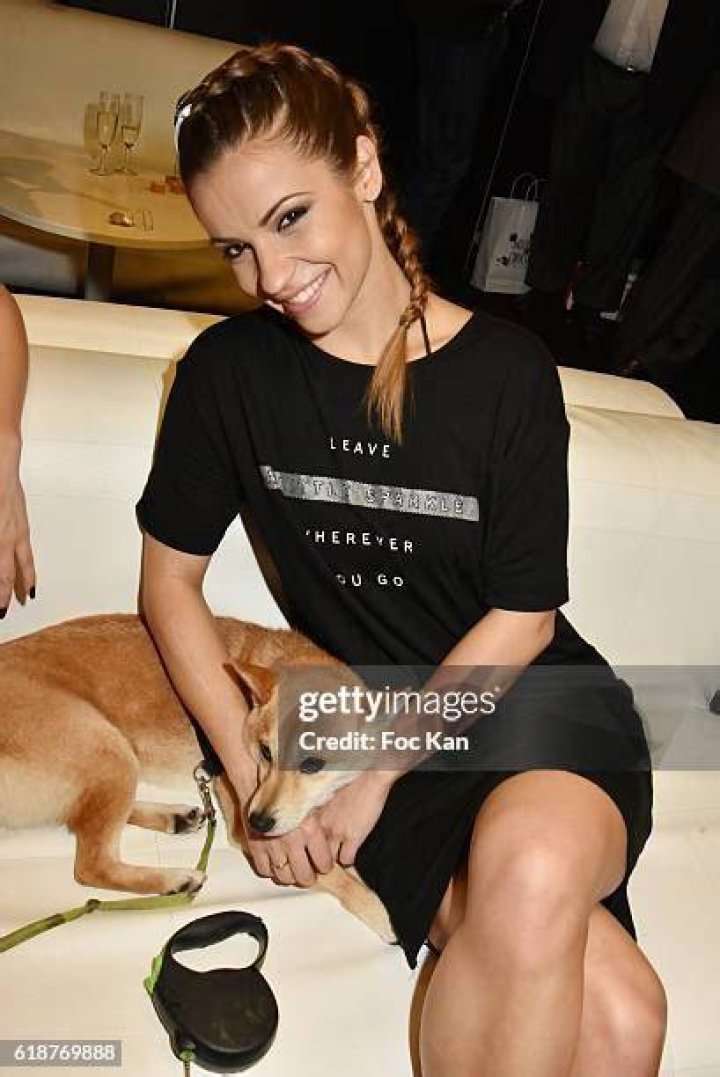 Denitsa Ikonomova with her dog