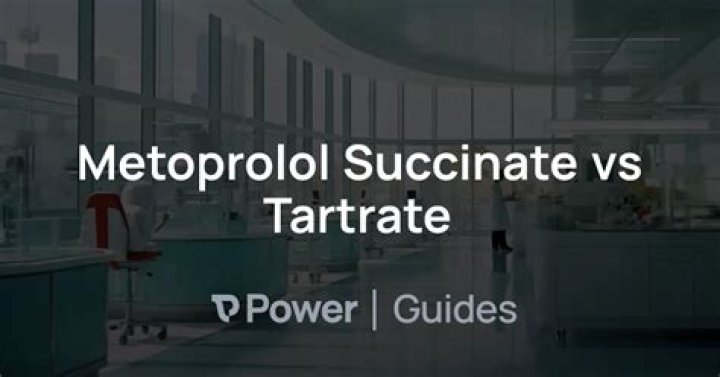 Difference between metoprolol succinate and tartrate