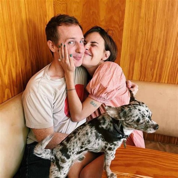 Dillon Buss with his fianc&eacute; Tallulah Willis