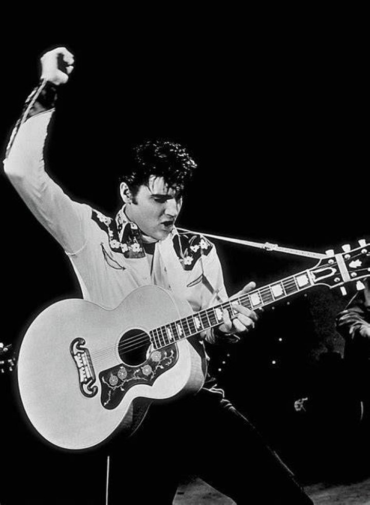 Elvis Playing Guitar