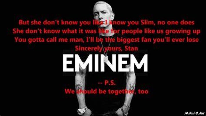 Eminem ft. Dido’s
Stan (Clean Version) Lyrics