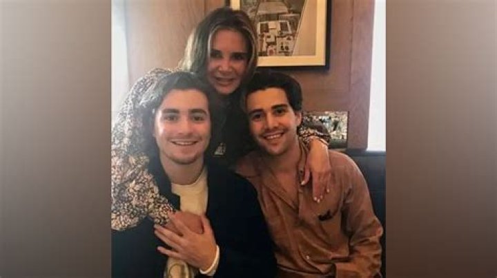 Fabien with his mother and Caroline Besson and brother Max Mark Frankel