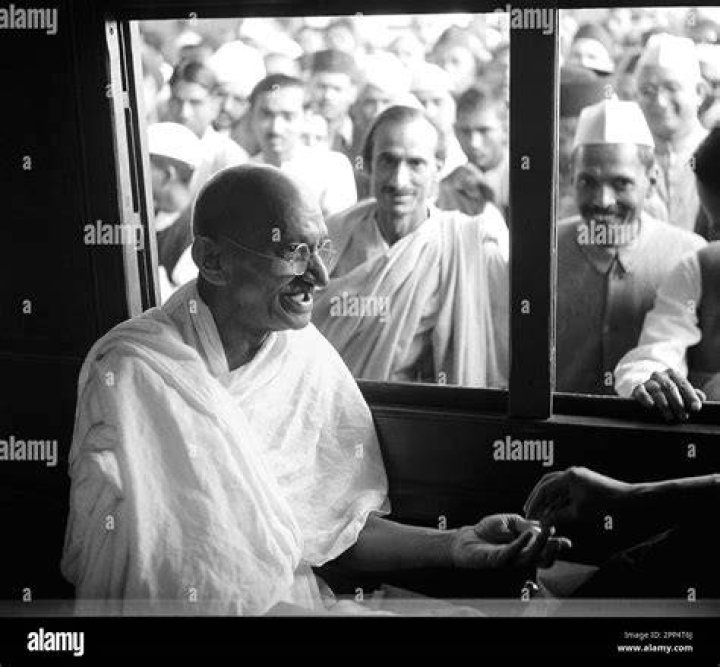 Gandhi Looking Forward