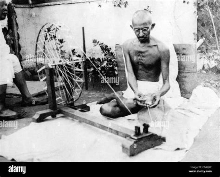 Gandhi Spinning