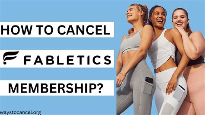 How to cancel fabletics subscription