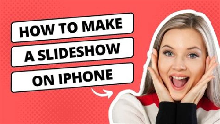How to make a slideshow on iphone