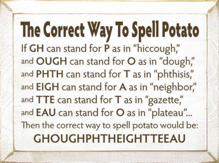 How to spell potato joke