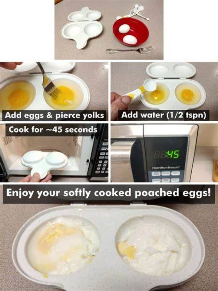 How to use microwave egg poacher