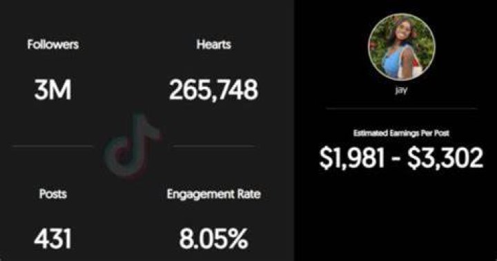 Jay Love estimated TikTok earning