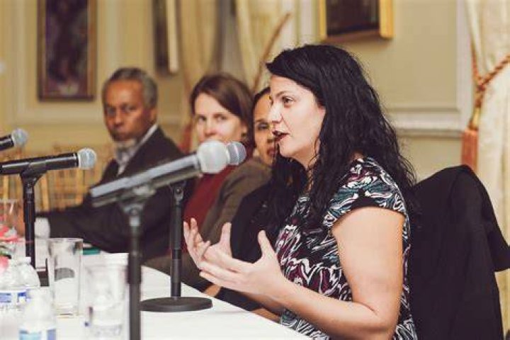 Jessica Krug Giving A Speech