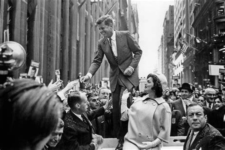 John F Kennedy Campaigning