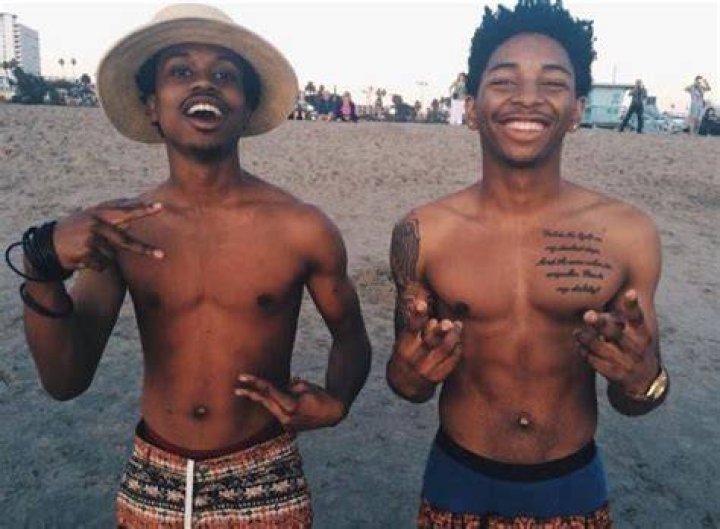 Kaalan Walker with his friend