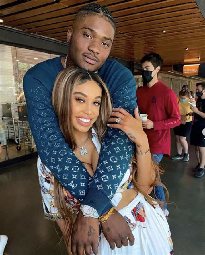 Kalabrya with her husband Dwayne Haskins