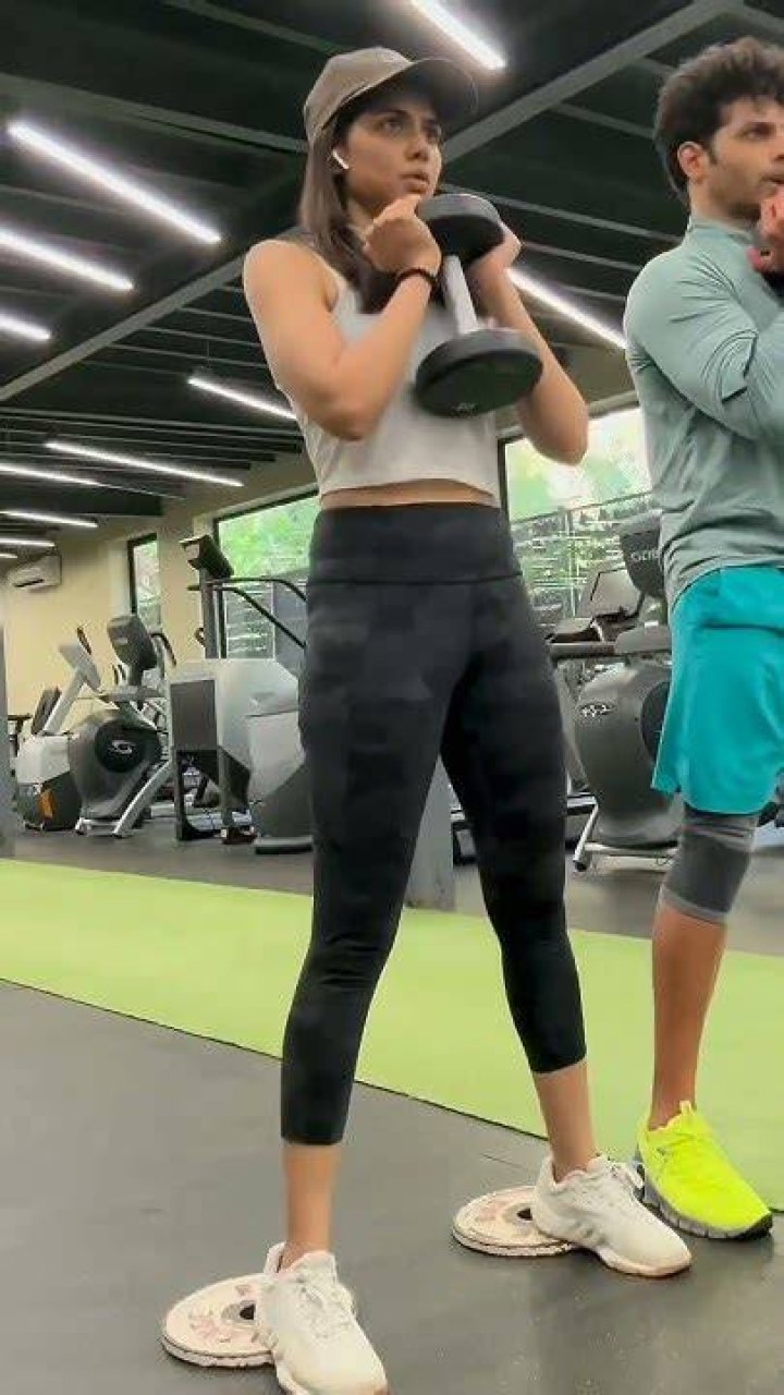 Kalyani Priyadarshan does regular workout