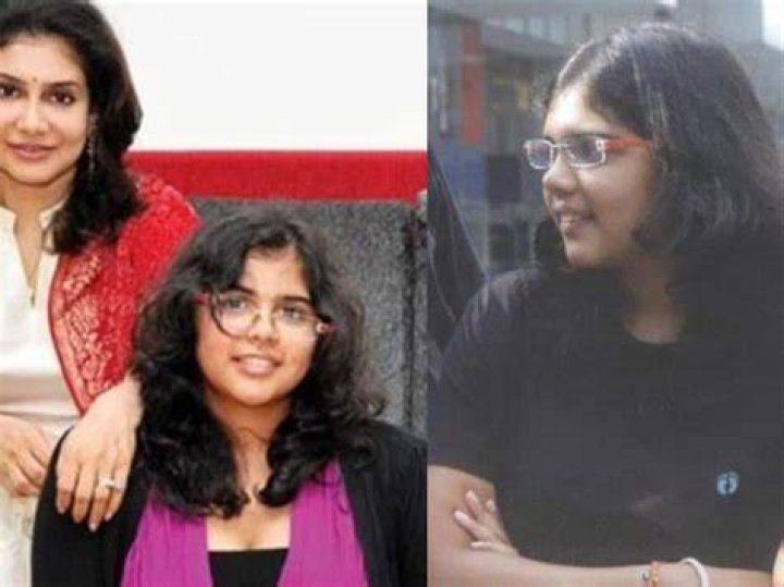 Kalyani Priyadarshan old image with her dad
