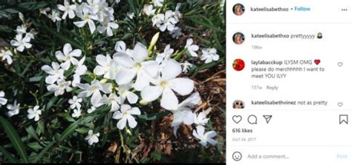 Kate Elisabeth loves flowers