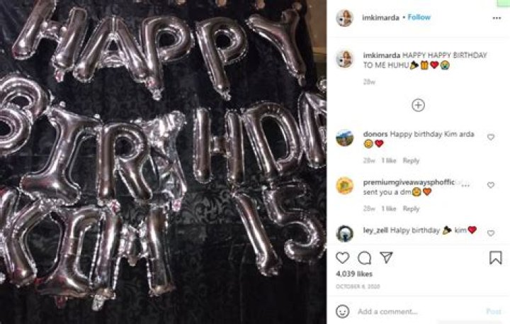 Kim Arda celebrates her 15th birthday.