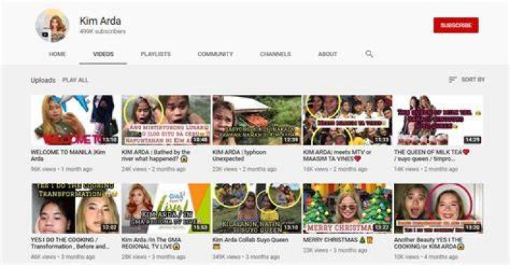Kim Arda YouTube channel.