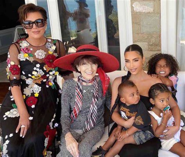 Kim Kardashian grandma Mj Kris Jenner selfie kourtney birthday party