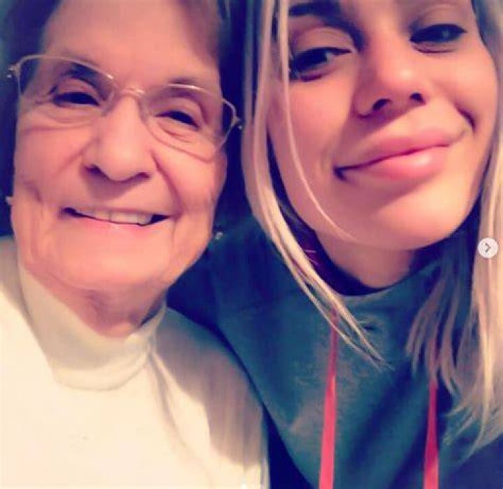 Lapierre with her grandmother