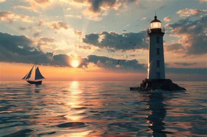 Lighthouse Guiding Ships