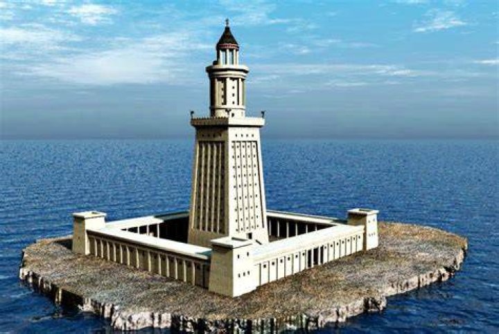 Lighthouse Of Alexandria In The Book Of Wonders