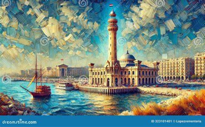 Lighthouse Of Alexandria Painting