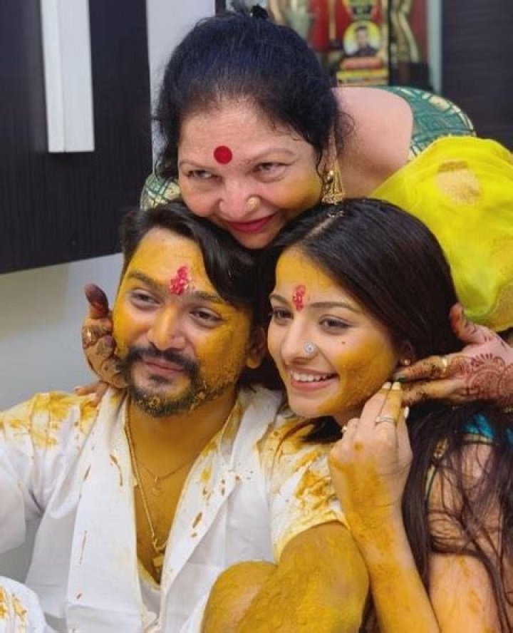 Mahima Makwana brother haldi ceremony
