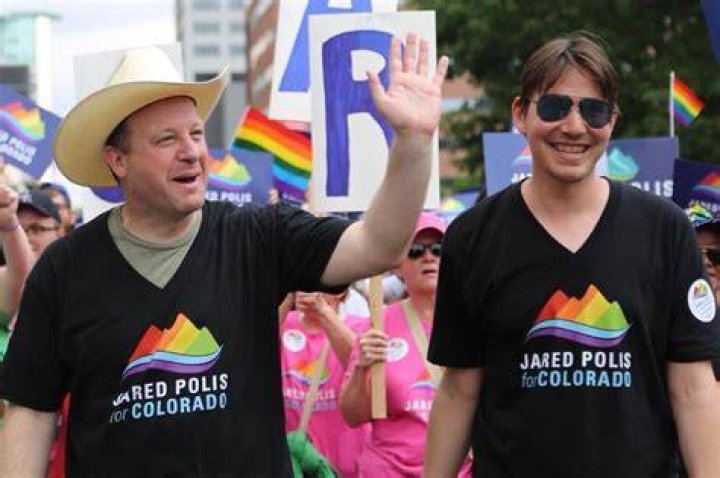 Marlon Reis with his husband Jared Polis