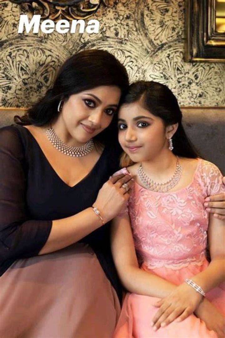 Meena with her mom