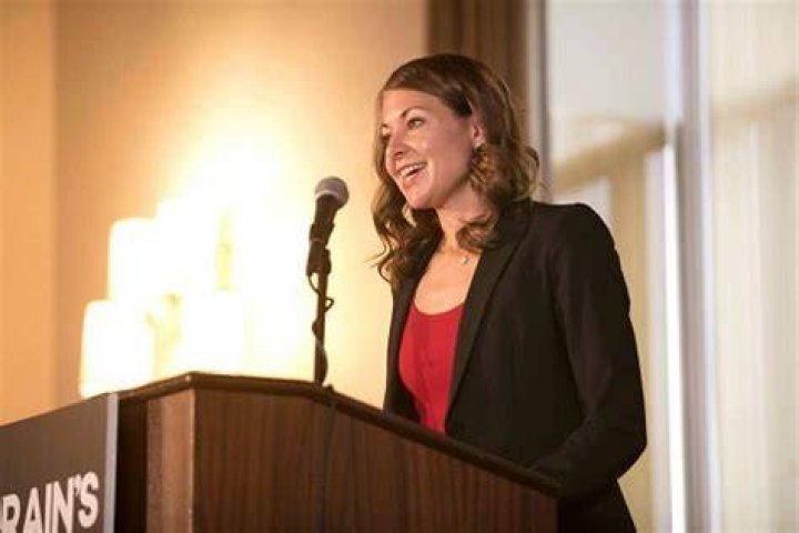 Melissa DeRosa giving speech