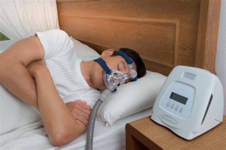 Mishel uses CPAP machine while sleeping