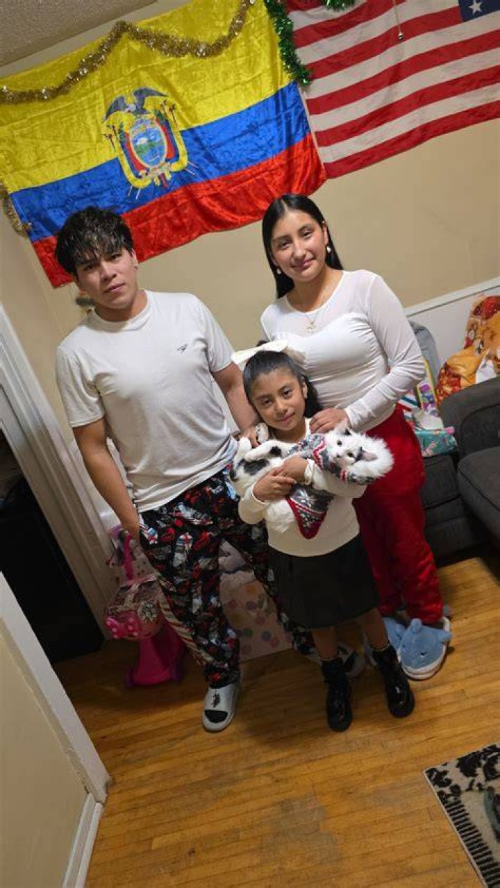 Mishel with her family