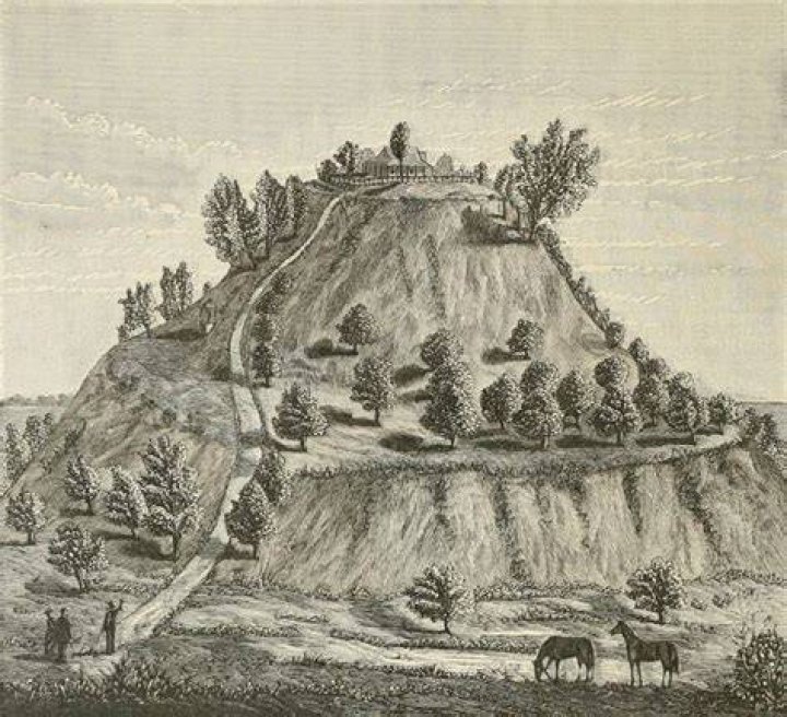 Monks Mound 1882 Illustration