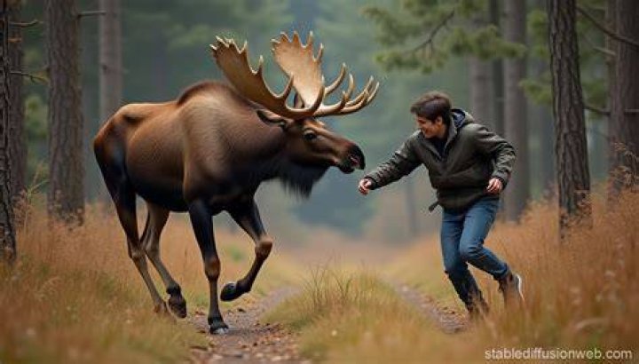 Moose Attack Scene