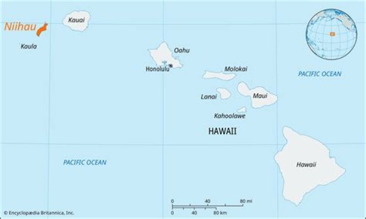 Niihau Island Map