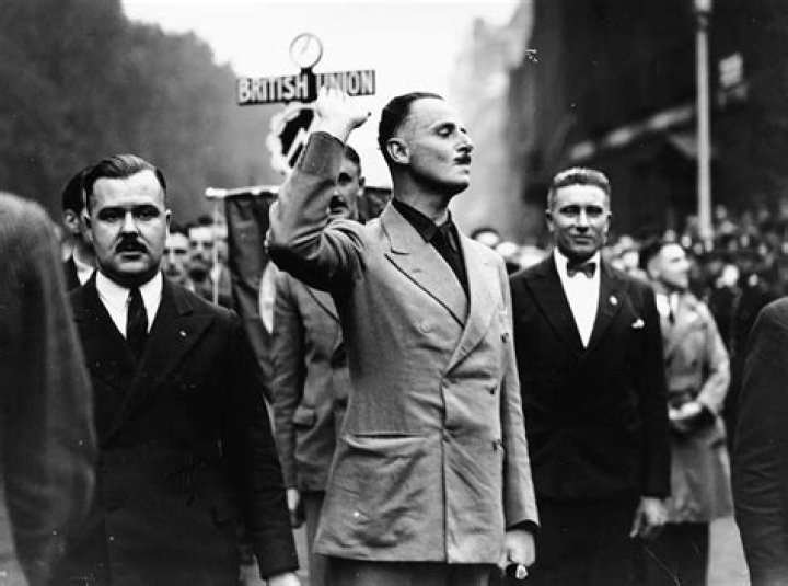 Oswald Mosley Waving