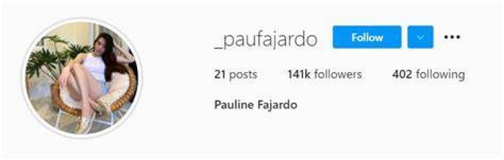 Pau Fajardo Instagram account