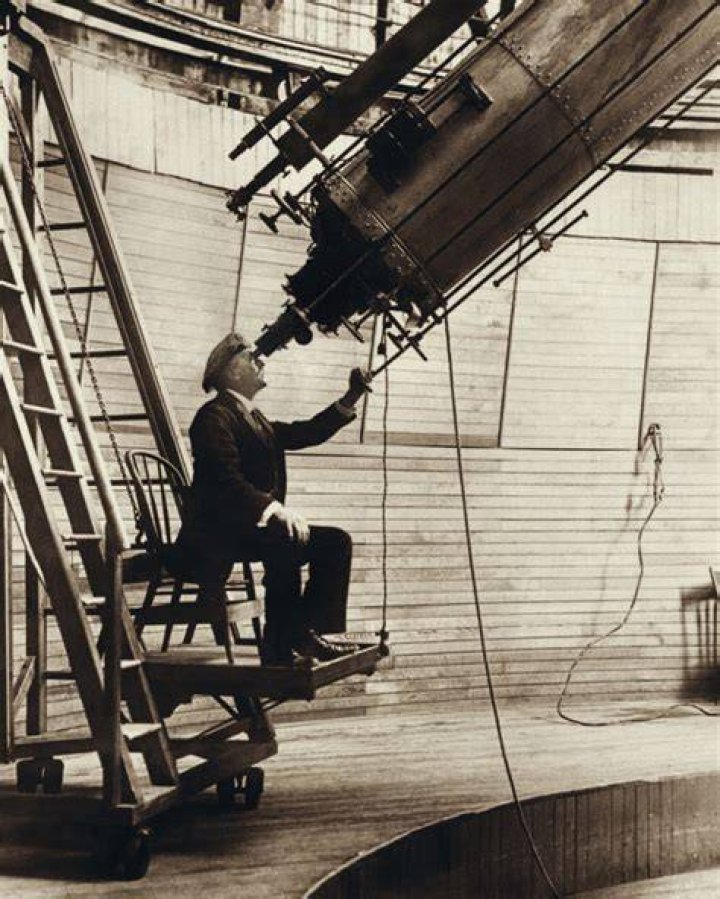 Percival Lowell At His Observatory