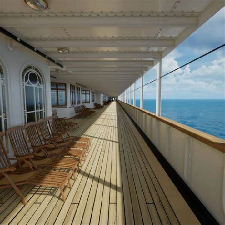 Promenade Deck On The Titanic Sister Ship